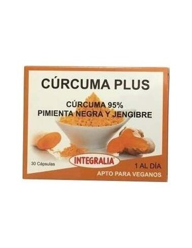 Integralia Curcuma Plus Con Pimienta Negra Y Jengibre 30Caps