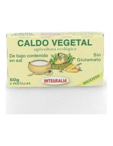 Caldo Vegetal Eco Bajo En Sal  6 Cubitos X 10 G