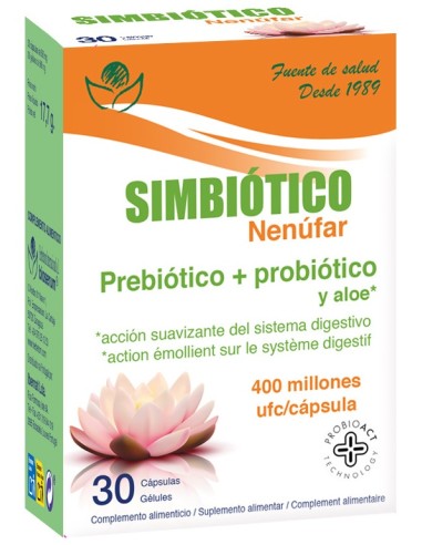 Simbiotico Nenufar Prebiotico+Probiotico 30 Caps