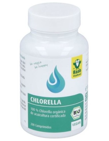 Raab Vitalfood Chlorella Ecológica 200 Comp