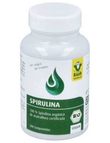 Raab Vitalfood Alga Spirulina Bio 200Comp