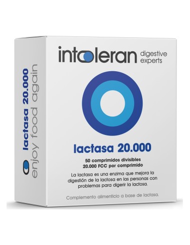 Intoleran Lactasa 20.000 50 Comp Divisibles