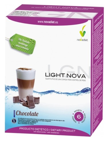 Light Nova Sustitutivo De Una Comida Control Peso Sabor Chocolat