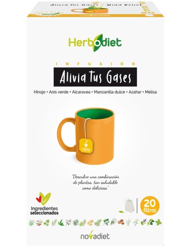 Herbodiet Alivia Tus Gases 20 Filtros