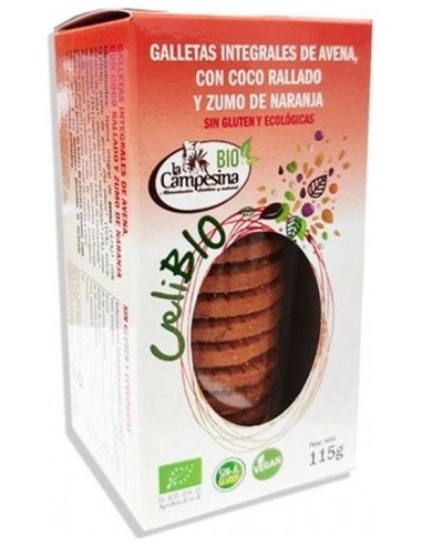 Celibio (Roja) Sin Gluten Eco Avena Coco Naranja