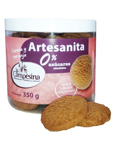 La Campesina Galletas Artesanita Canela Naranja Sin Azúcar 350G