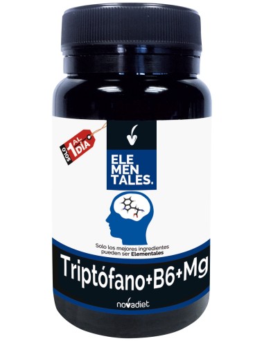 Novadiet Triptofano+Vit B6+Mg 30 Cápsulas Vegetales