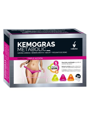 Novadiet Kemogras Metabolic 30 Cápsulas Vegetales