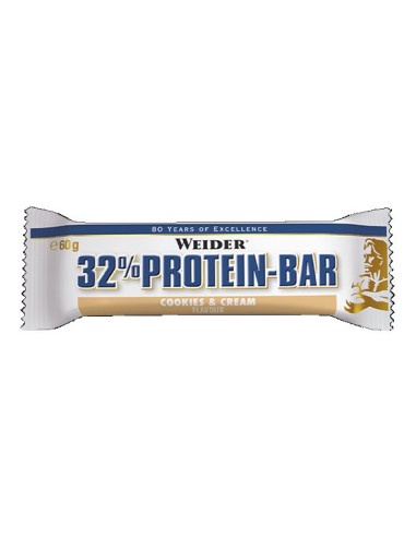 Caja 12 Barr. 32% Protein Bar Cookies & Cream 60 G