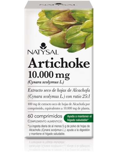 Natysal Artichoke 10 000 Mg (Alcachofa Ratio 25:1) 60 Comprimidos