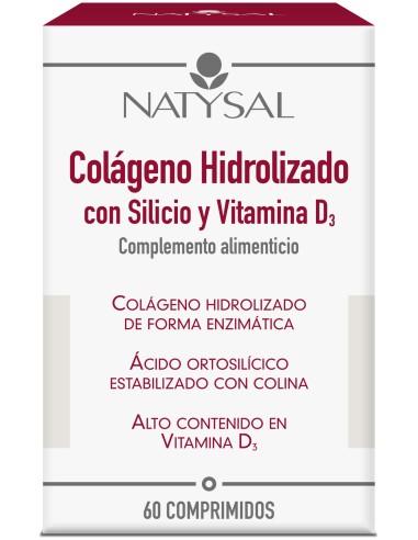 Natysal Colageno Hidrolizado Con Silicio Y Vitamina D 60 Comp