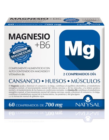 Natysal Magnesio + B6 700 Mg 60 Comprimidos