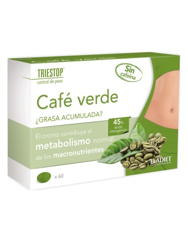 Triestop Cafe Verde Sin Cafeina 60 Comp