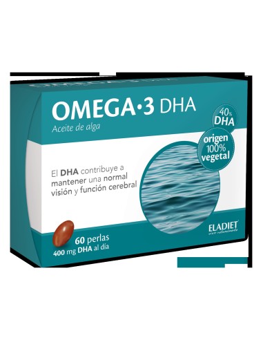 Omega 3 Dha Aceite De Alga Eladiet 60 Perlas