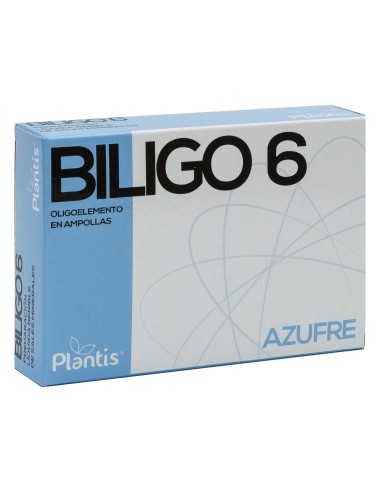 Biligo 6 Oligoelemento 20 Ampollas X 2 Ml