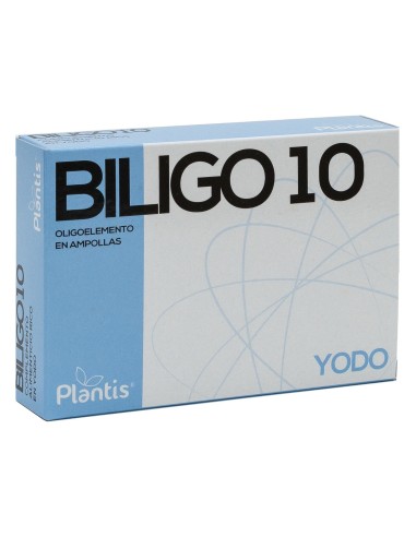 Biligo 10 Yodo Oligoelemento 20 Ampollas X 2 Ml