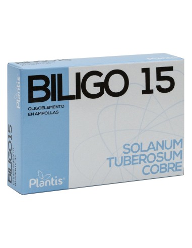 Biligo 15 Oligoelemento 20 Ampollas X 2 Ml