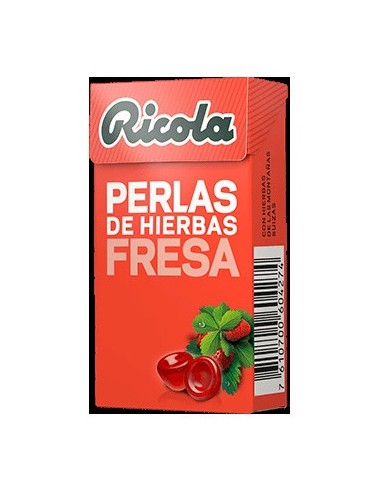 Ricola Fresa Perlas Sin Azúcar 25G