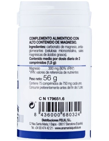 Lajusticia Carbonato De Magnesio 75Comp