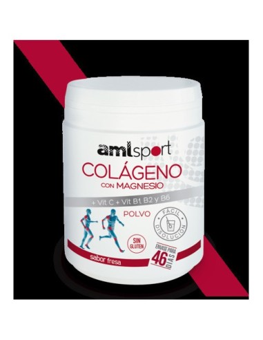 Colageno Con Magnesio + Vit C + Vit B1, B2 Y B6 Sabor Fresa 350