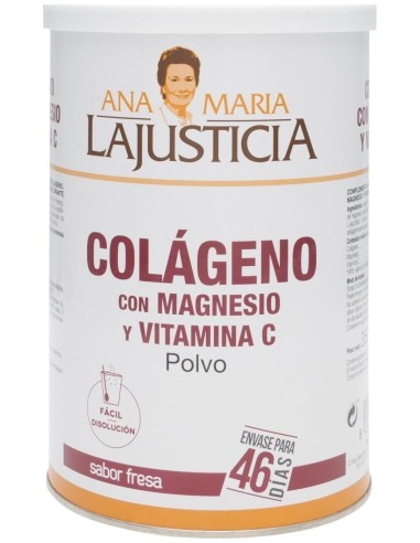 Lajusticia Colágeno Con Magnesio Y Vitamina C Sabor Fresa 350G