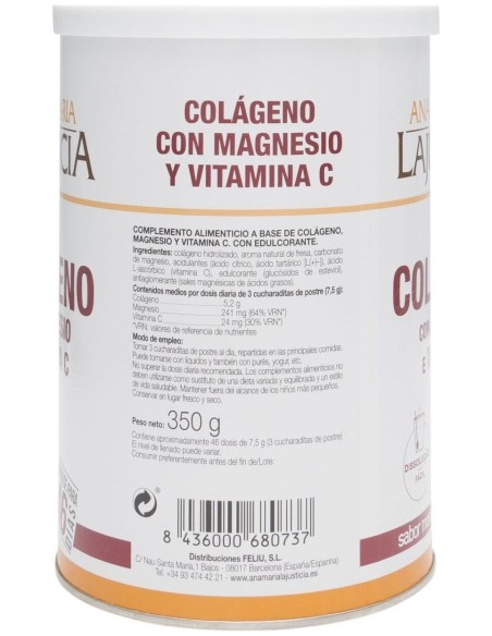 Lajusticia Colágeno Con Magnesio Y Vitamina C Sabor Fresa 350G