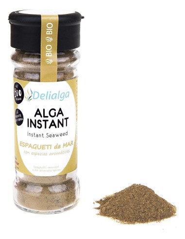 Delialga Alga Instant Espagueti De Mar Molida Especias Bio 1Ud