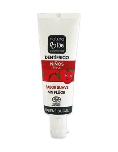 Naturabio Cosmetics Dentifrico Niños Fresa Sin Fluor 25Ml