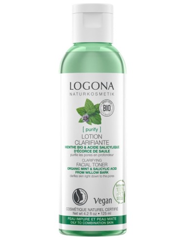 Logona Tonico Purificante Menta & Acido Salicilico 125Ml