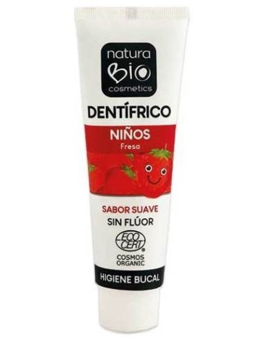 Naturabio Cosmetics Dentifrico Niños Fresa 50Ml