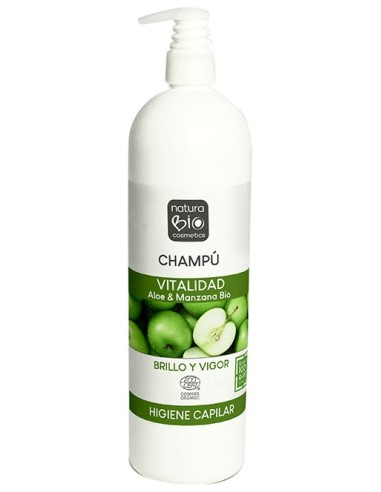 Naturabio Cosmetics Champu Vitalidad Aloe Vera & Manzana 740Ml