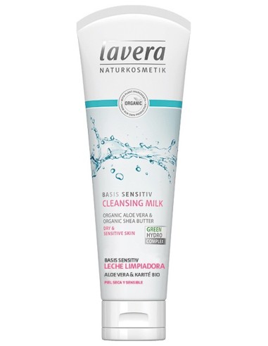 Lavera Basis Sensitiv Cleansing Milk Aloe + Karite Bio 125Ml