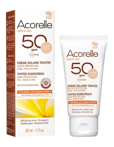 Acorelle Crema Facial Color Spf50 Claro 50Ml