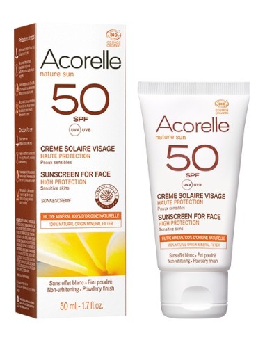 Crema Solar Facial Spf 50 Acorelle 50 Ml