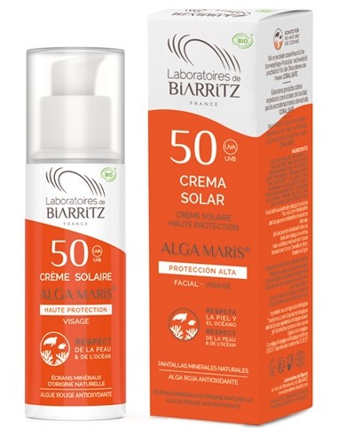 Crema Solar Facial Spf 50 Alga Maris 50 Ml