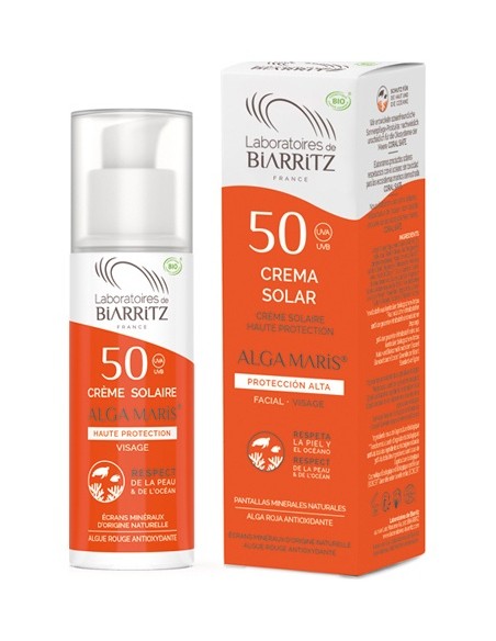 Crema Solar Facial Spf 50 Alga Maris 50 Ml