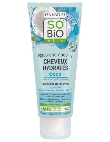 So'Bio Étic Acondicionador Coco & Acido Hialurónico 200Ml