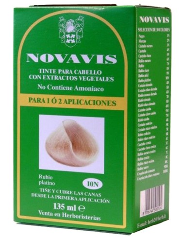 Novavis Tinte Rubio Platino 10N 135Ml