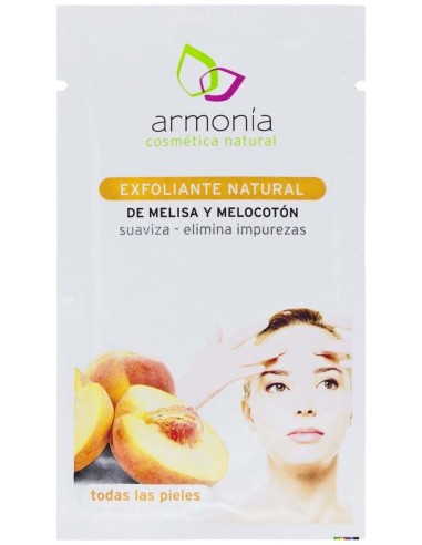 Armonía Mascarilla Facial Exfoliante Natural De Melisa Y Melocotón 10G