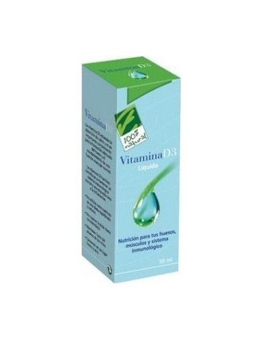 100% Natural Vitamina D3 Líquida 50Ml