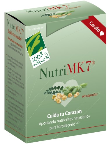 100% Natural Nutrimk7 Cardio Caja Con 60 Cápsulas Vegetales