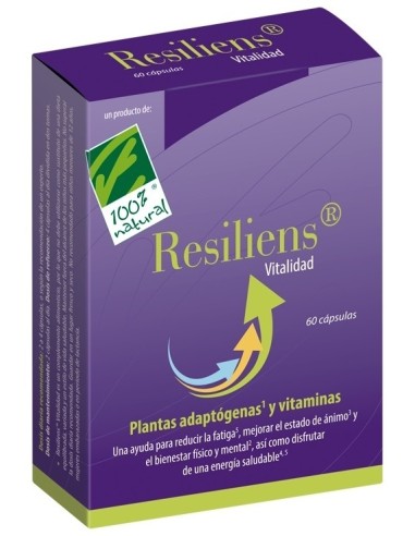 100% Natural Resiliens Vitalidad 60 Cápsulas