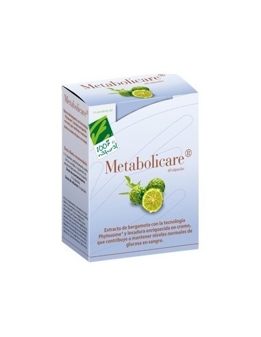 100% Natural Metabolicare 60Caps