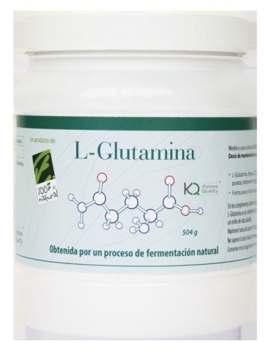 L-Glutamina Bote 504 G En Polvo 168 Dosis X 3 G