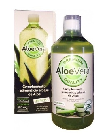 Jugo Aloe Vera Premium Con Pulpa 1 Litro