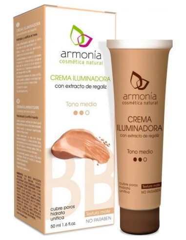 Armonía Crema Iluminadora Con Extracto De Regaliz Tono Medio 50Ml