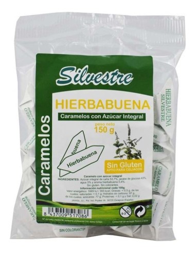 Silvestre Caramelo Hierbabuena S/G 150G