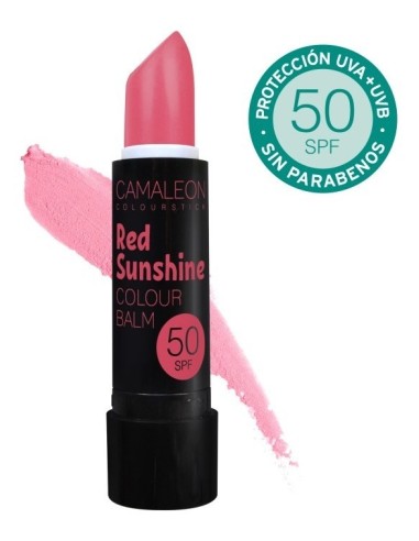 Balsamo Labial Con Color Spf50 Rojo Sunshine