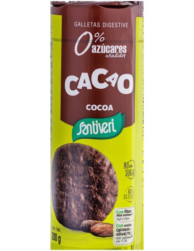 Santiveri   Galletas Digestive Cacao 190G