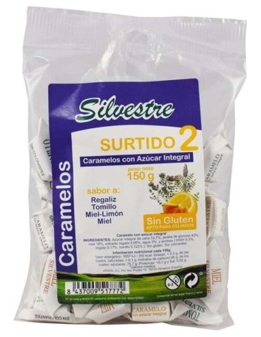 Silvestre Caramelo Surtido 2 S/Glu 150G